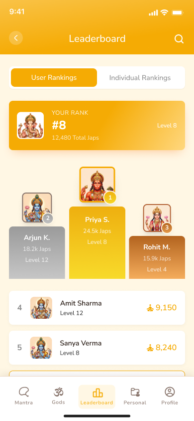 Leaderboard Screen